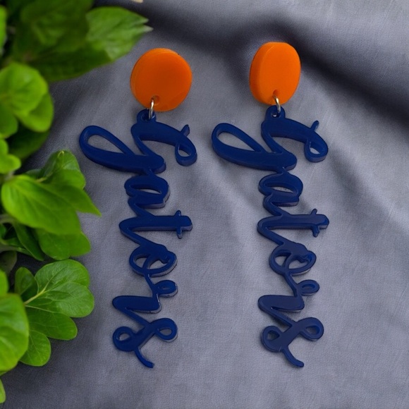 Jewelry - Florida Gators Blue and Orange Gators Earrings